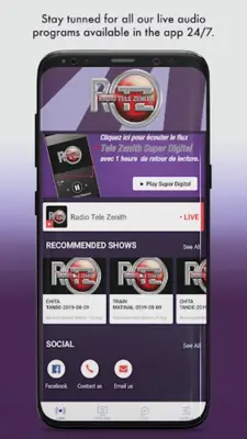 Radio Télé Zenith android App screenshot 2